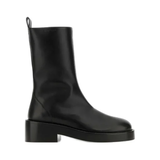 Round-Toe Ankle Boots