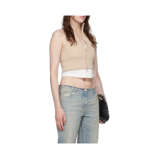 Interlock Tracksuit Cropped Vest