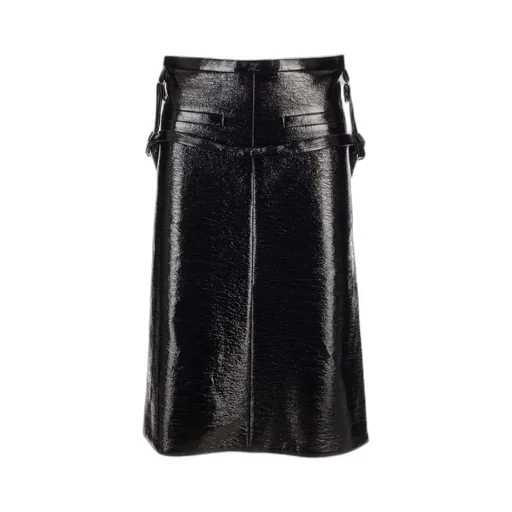 Midi Leather Skirt