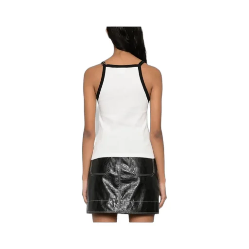 Buckle Detailed Halter-Neck Top