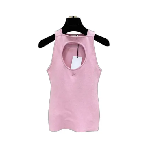 Label Hollowed-Out Vest