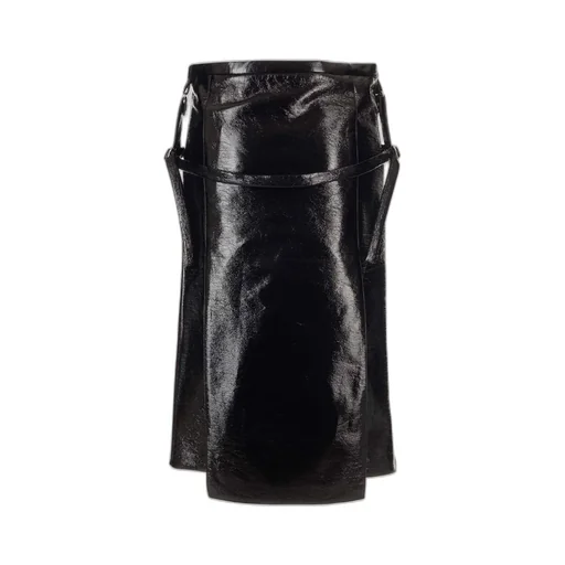 Midi Leather Skirt