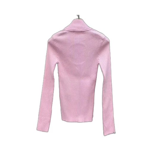 Ribbed Hollow-Out Sweater