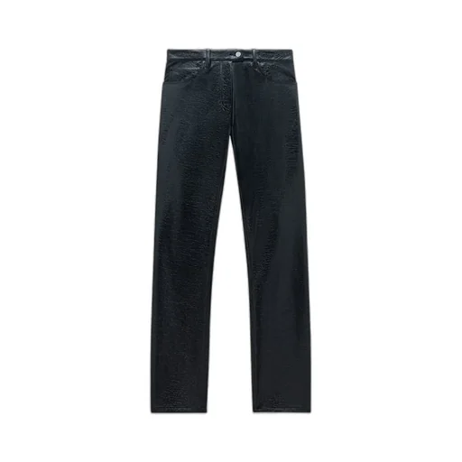5 Pockets Vinyl Effect Pants