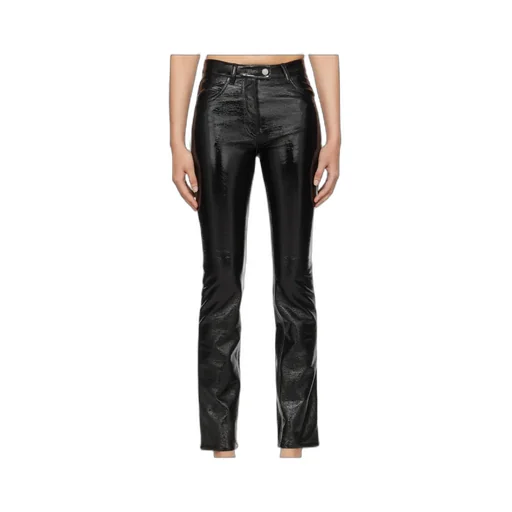 Embroidery Logo Decked Casual Pants