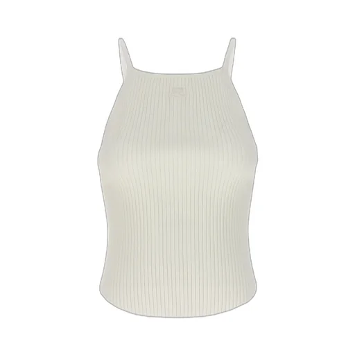 Logo-Embroidered Ribbed Tank Top