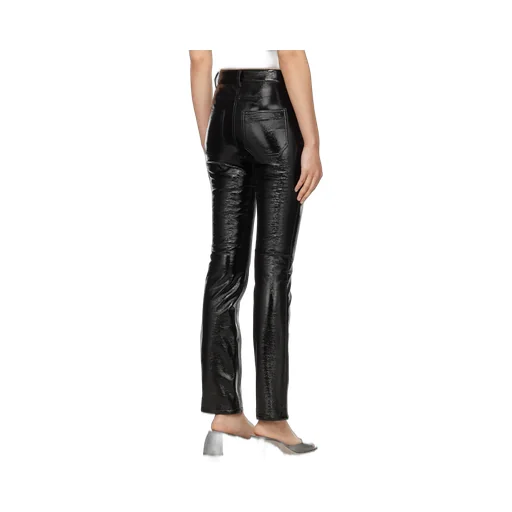 Embroidery Logo Decked Casual Pants
