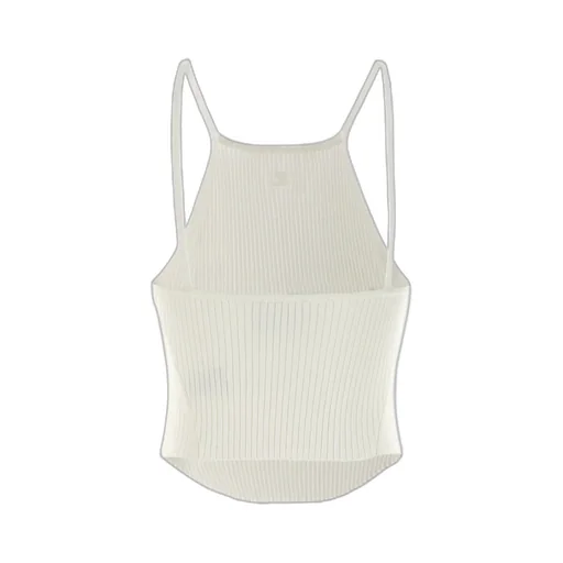 Logo-Embroidered Ribbed Tank Top