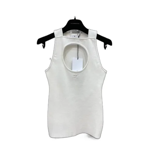Label Hollowed-Out Vest