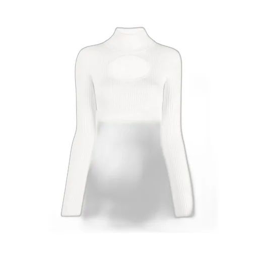Cut-Out High Neck Jumper