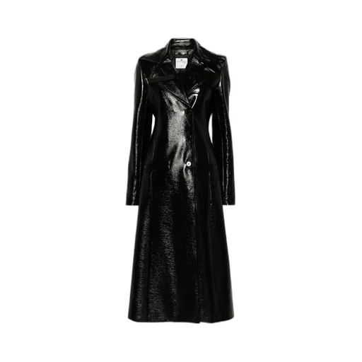 Heritage Vinyl Faux-Leather Trench Coat