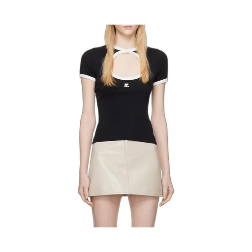 Short-Sleeved Hollow T-Shirt