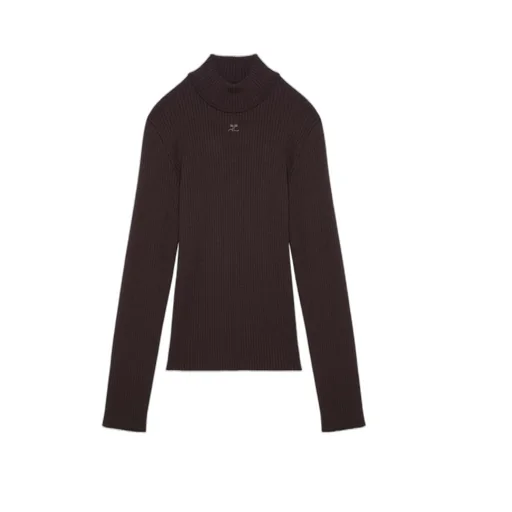Logo-Embroidered Ribbed-Knit Jumper