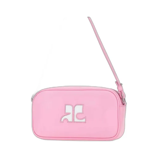 Logo Patch Zip-Up Shoulder Bag