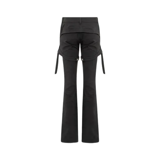 Double-Waist Slim-Fit Cotton Jeans