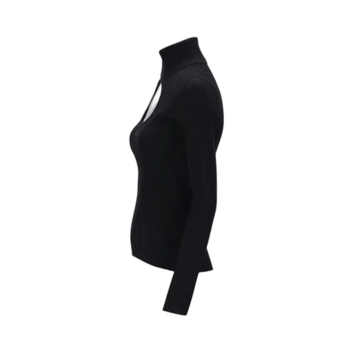 Cut-Out Straight Hem Jumper