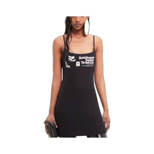 Resistance Vinyl Mini Slip Dress