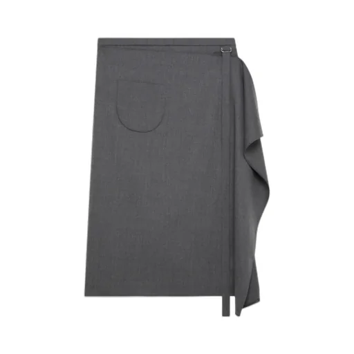 Folded Gray Skirt