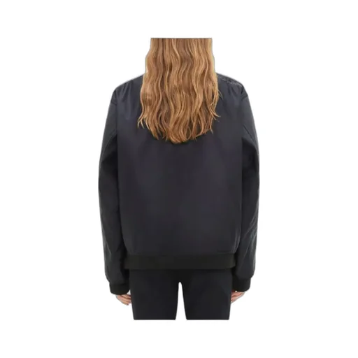 Logo Embroidered Bomber Jacket
