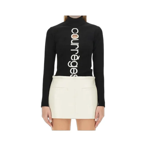 Logo Intarsia High Neck Jumper