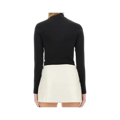 Logo Intarsia High Neck Jumper