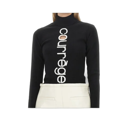 Logo Intarsia High Neck Jumper