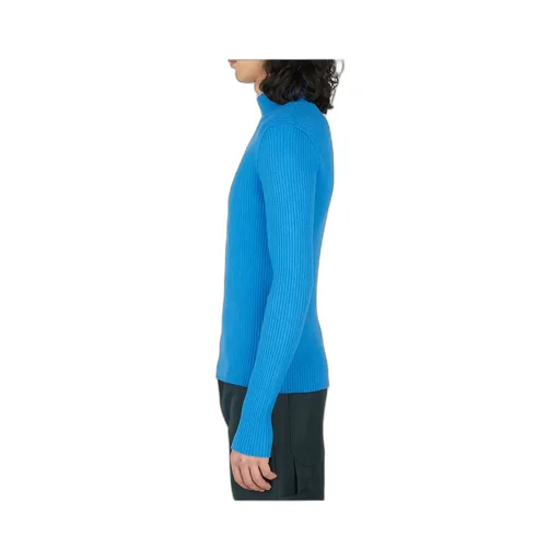 Ribbed-Knit Mock-Neck Jumper