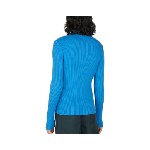 Ribbed-Knit Mock-Neck Jumper