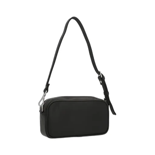 Logo Detailed Zipped Shoulder Bag