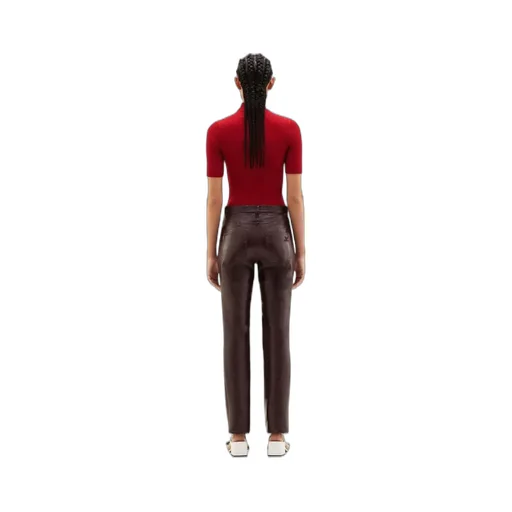 Reedition Short-Sleeved Ribbed Knit Jumper