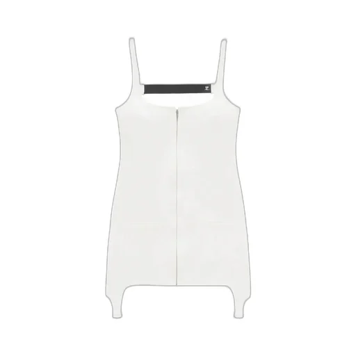 Strap-Detail Suspenders Mini Dress