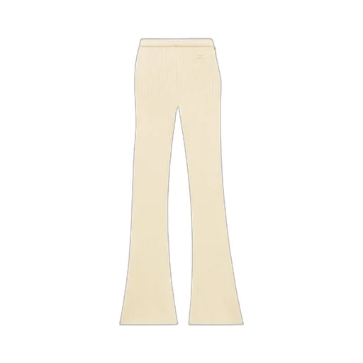 Reedition Rib-Knit Flared Trousers