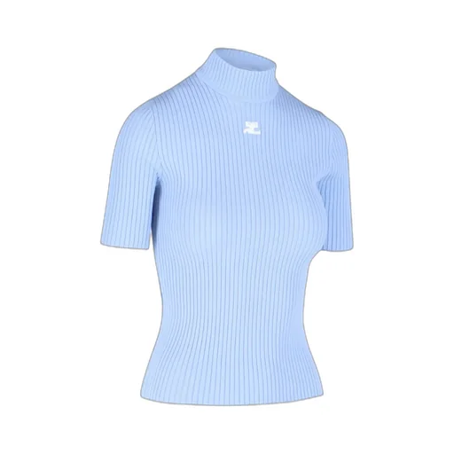 Reedition Short-Sleeved Ribbed Jumper