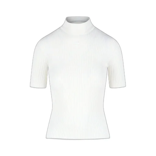 Reedition Short-Sleeved Ribbed Knit Jumper