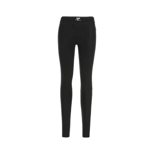 Logo Printed Racer Leggings