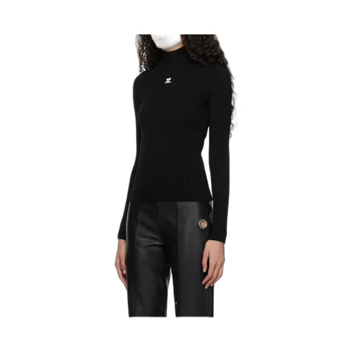 High Neck Knitted Jumper