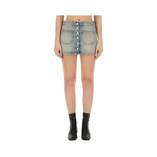 Multiflex Denim Mini Skirt