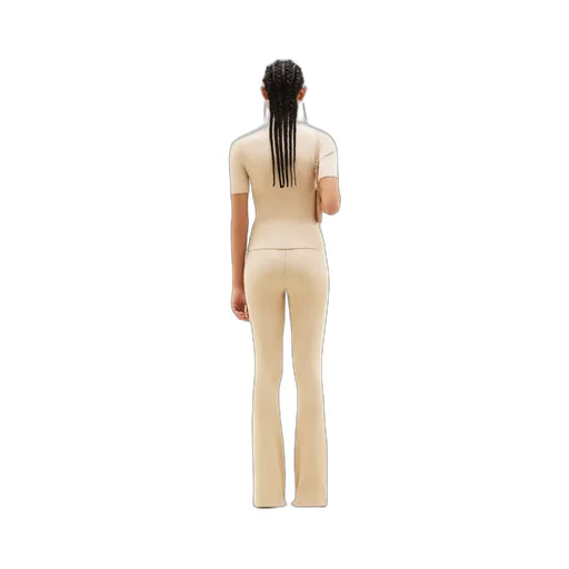 Reedition Rib-Knit Flared Trousers