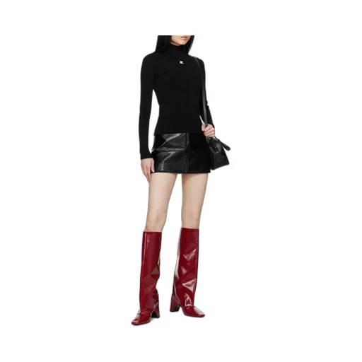 High Neck Knitted Jumper