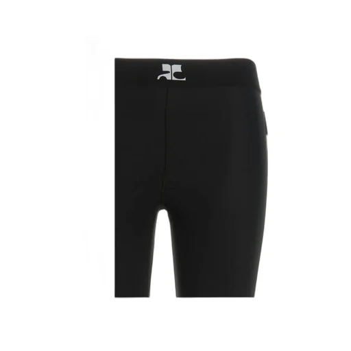 Logo Printed Racer Leggings