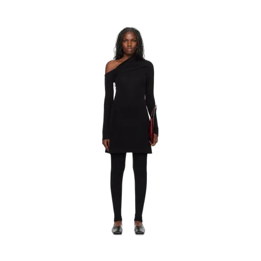 Twist Crepe Mini Dress