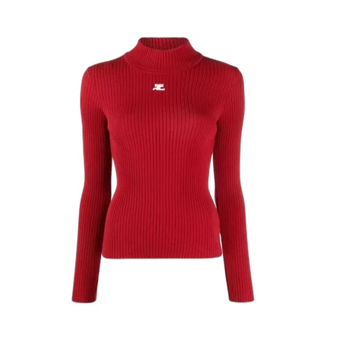 Long-Sleeved Ribbed-Knit Jumper