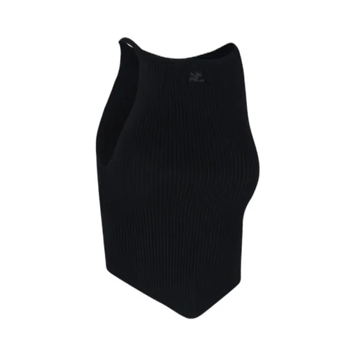 Rib Knit Pointy Tank Top