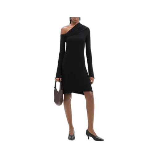 Twist Crepe Mini Dress