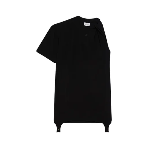 Short-Sleeve Minidress With Twist Detail