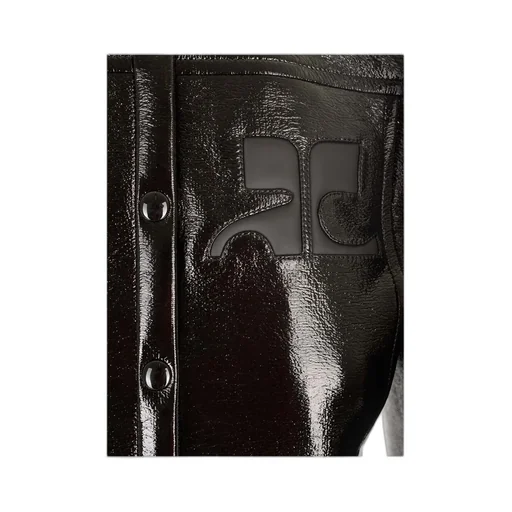 Vinyl Logo Patch Biker Jacket