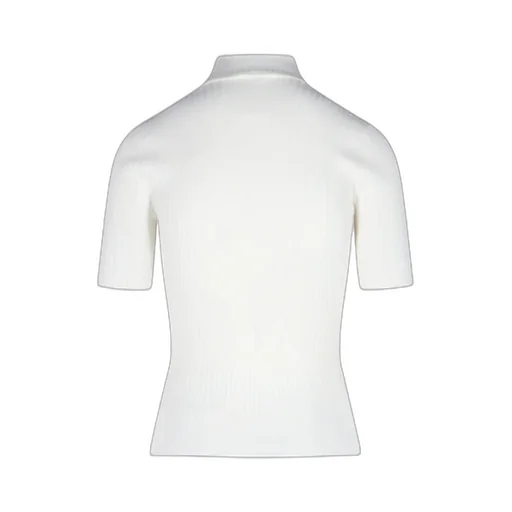 Reedition Short-Sleeved Ribbed Knit Jumper