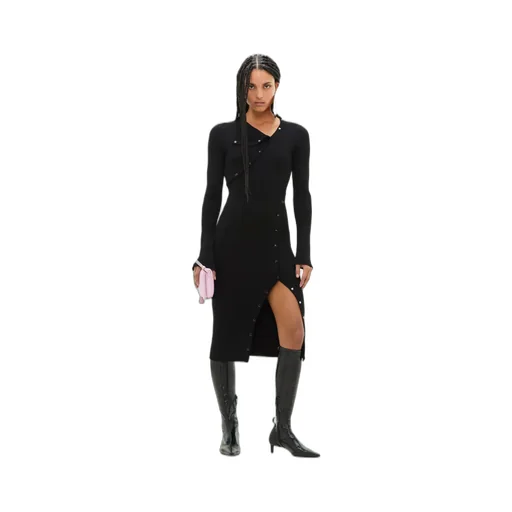 Multi Styling Ribbed Knit Dress
