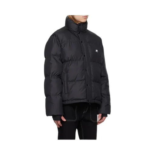 Logo Embroidered Puffer Jacket
