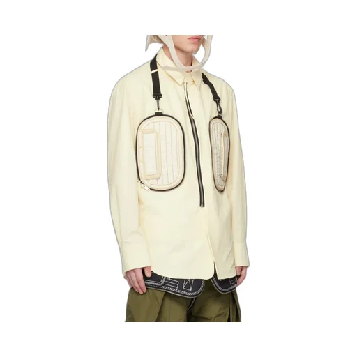 Padded-Pocket Detail Shirt